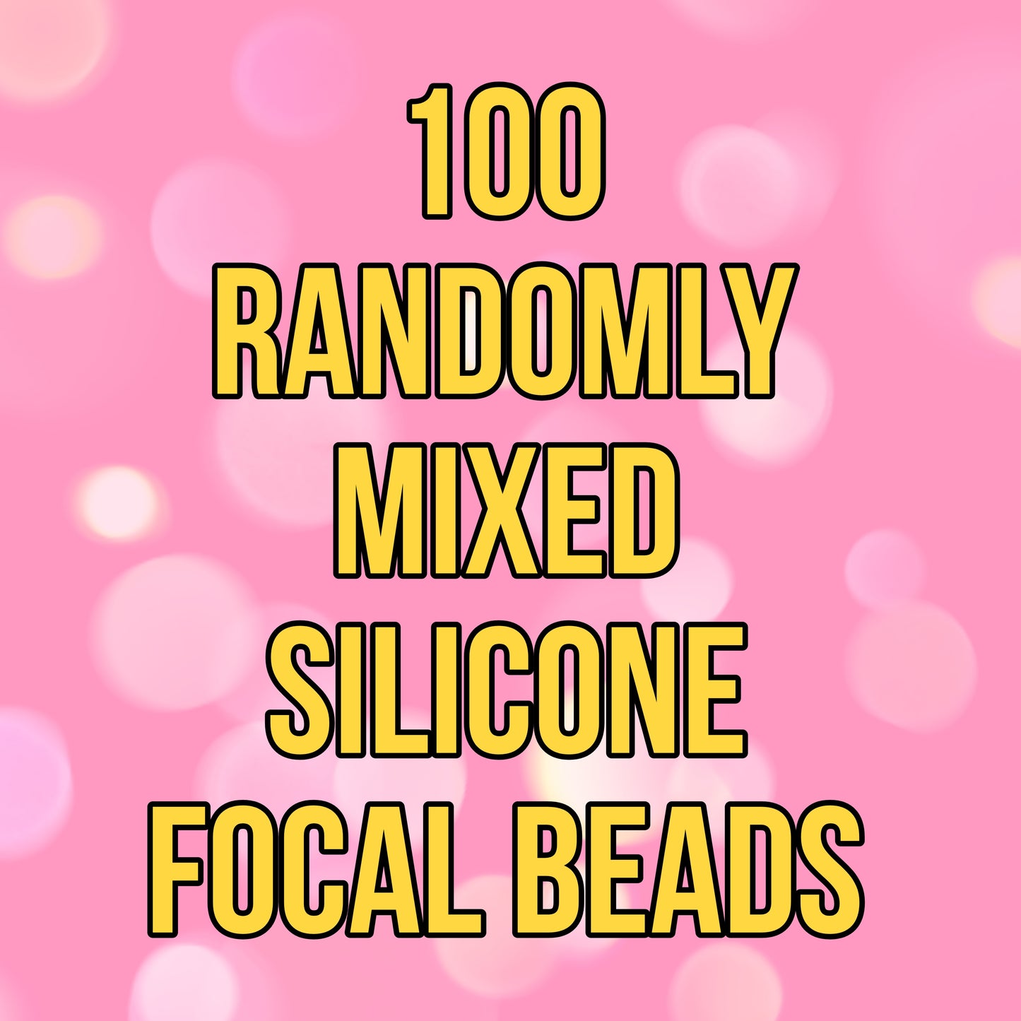 Mixed Silicone Focal Beads - Random Focal Mix