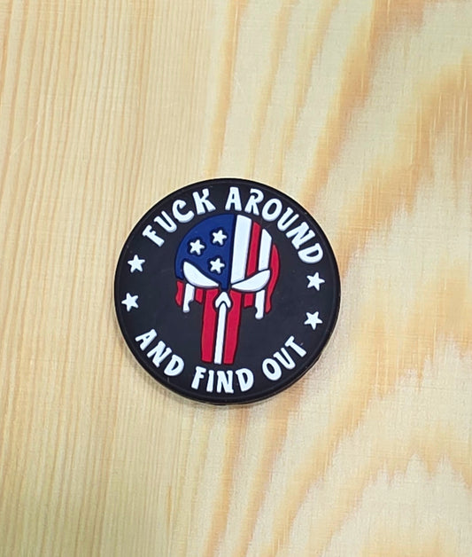 F around and find out silicone focal bead -A164