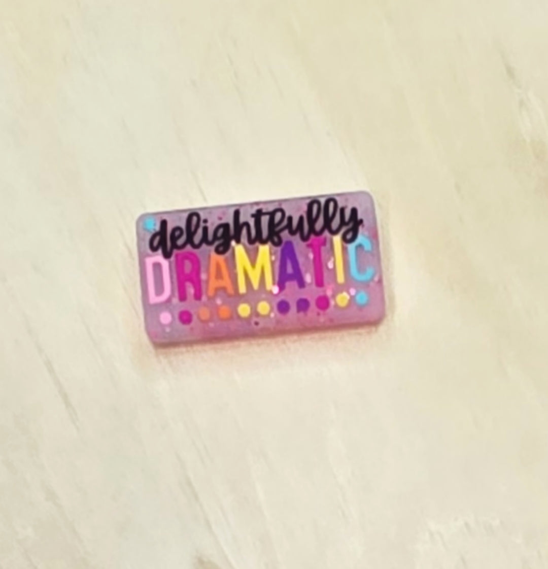 Delightfully dramatic silicone focal bead A583