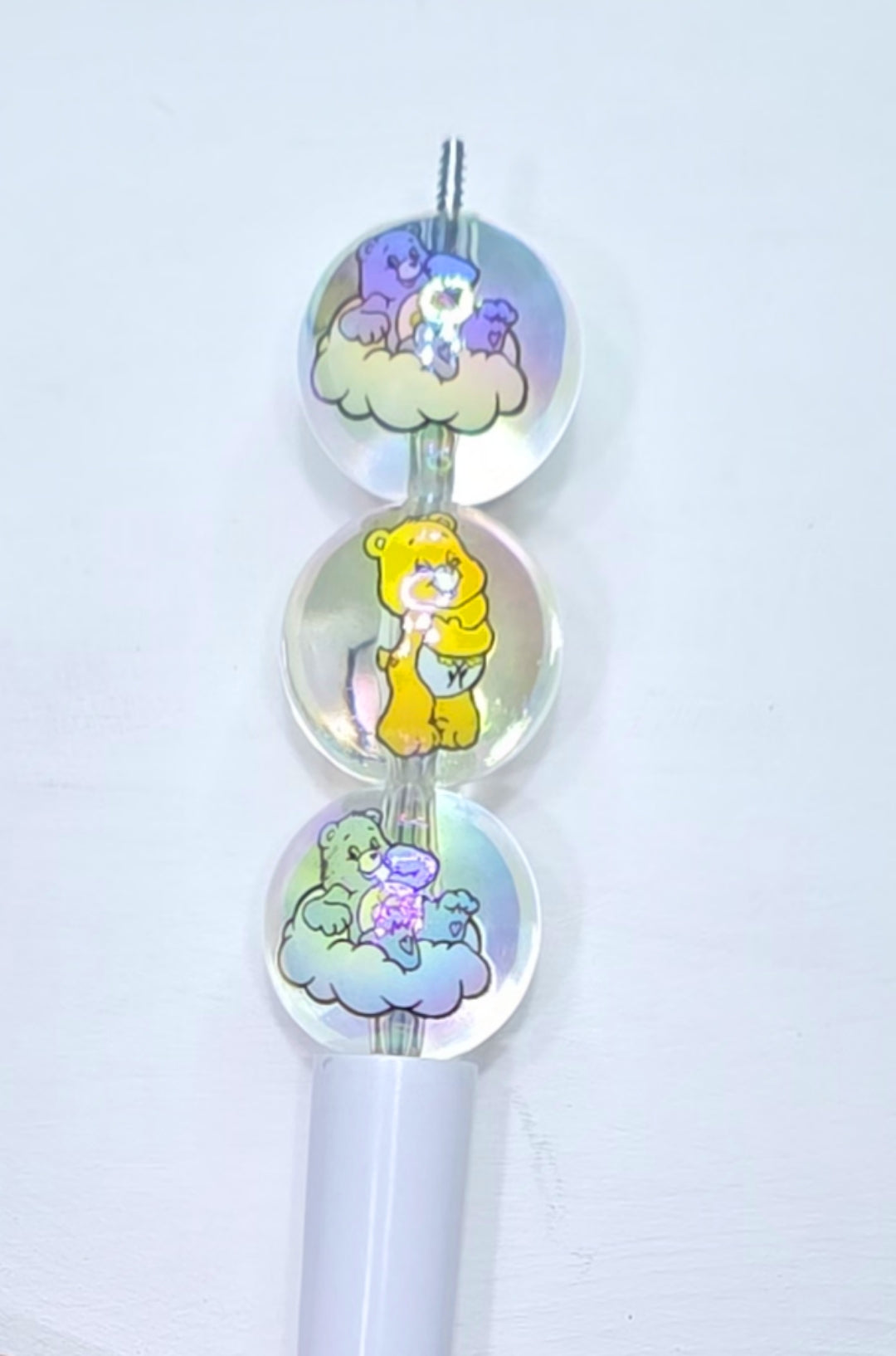 20mm Color bears acrylic beads, bears that care beads, 4pcs randomly packed