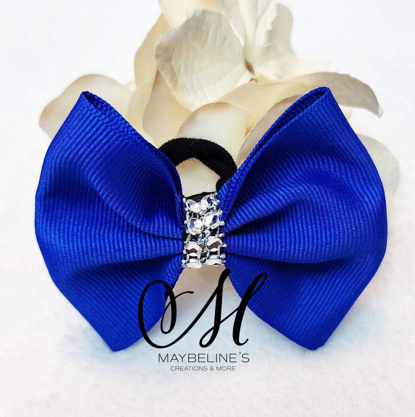 Blue hairbow ponytail for dogs/puppies