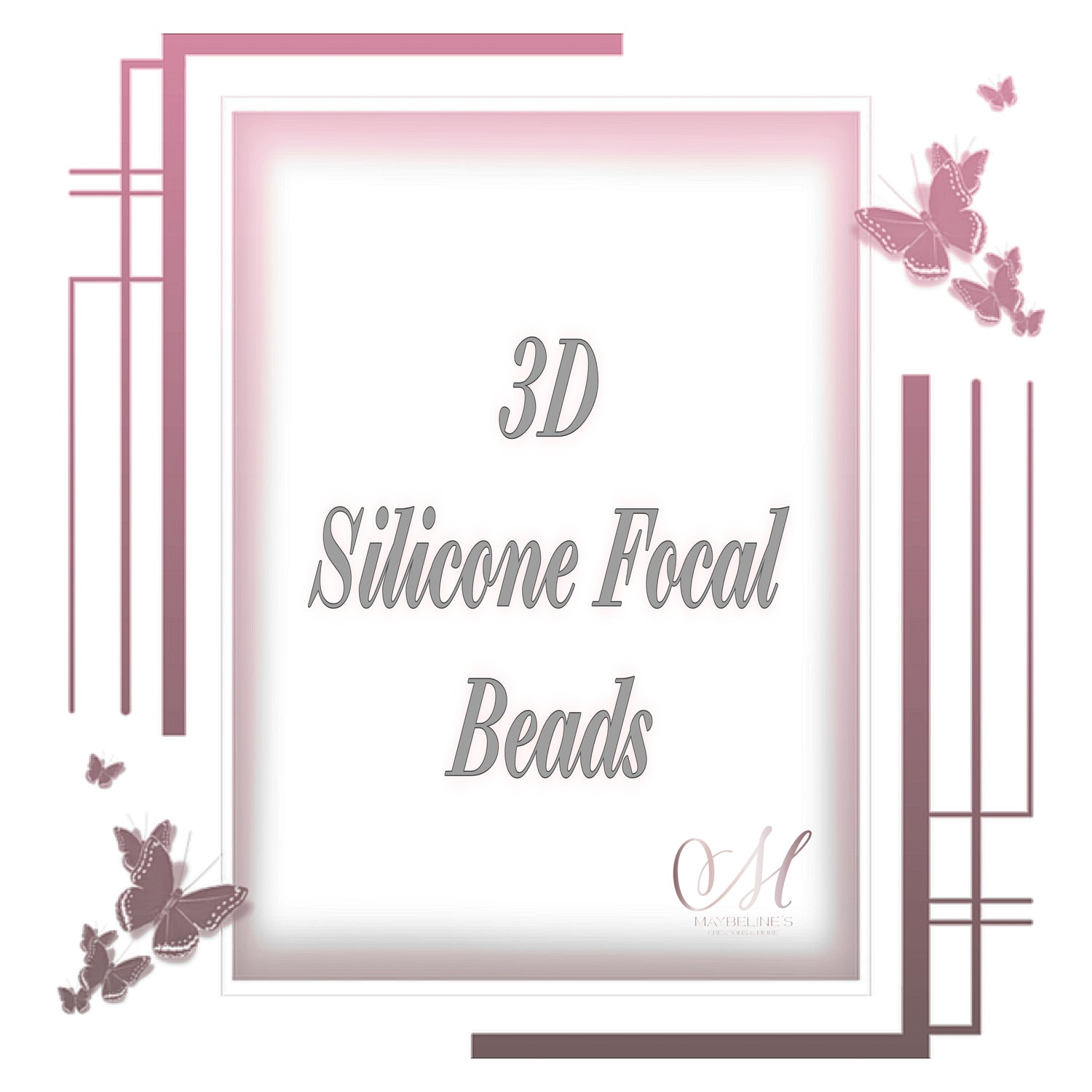 3D Silicone Focal Beads