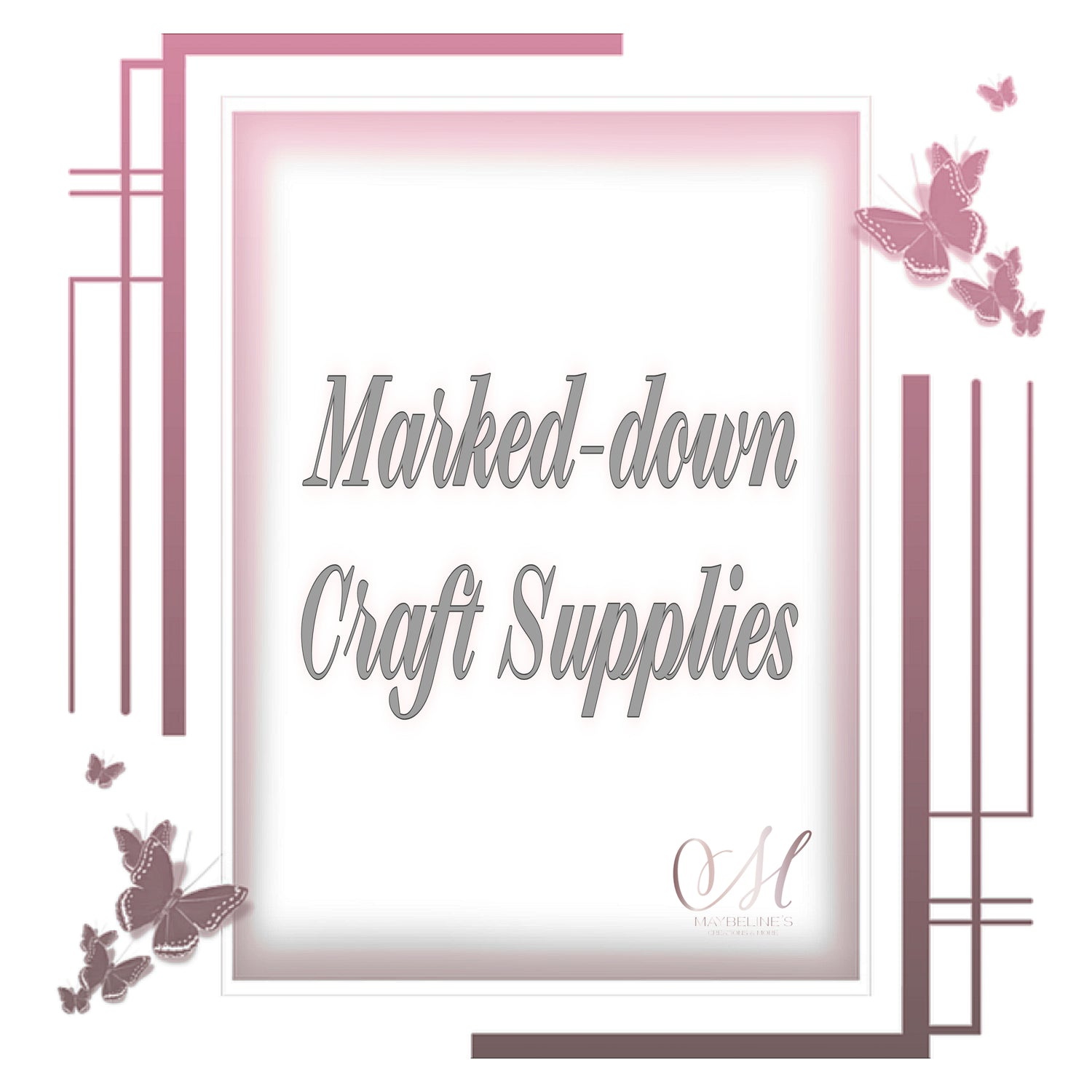 Marked-down craft supplies