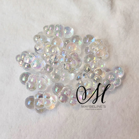 Clear acrylic cloud beads