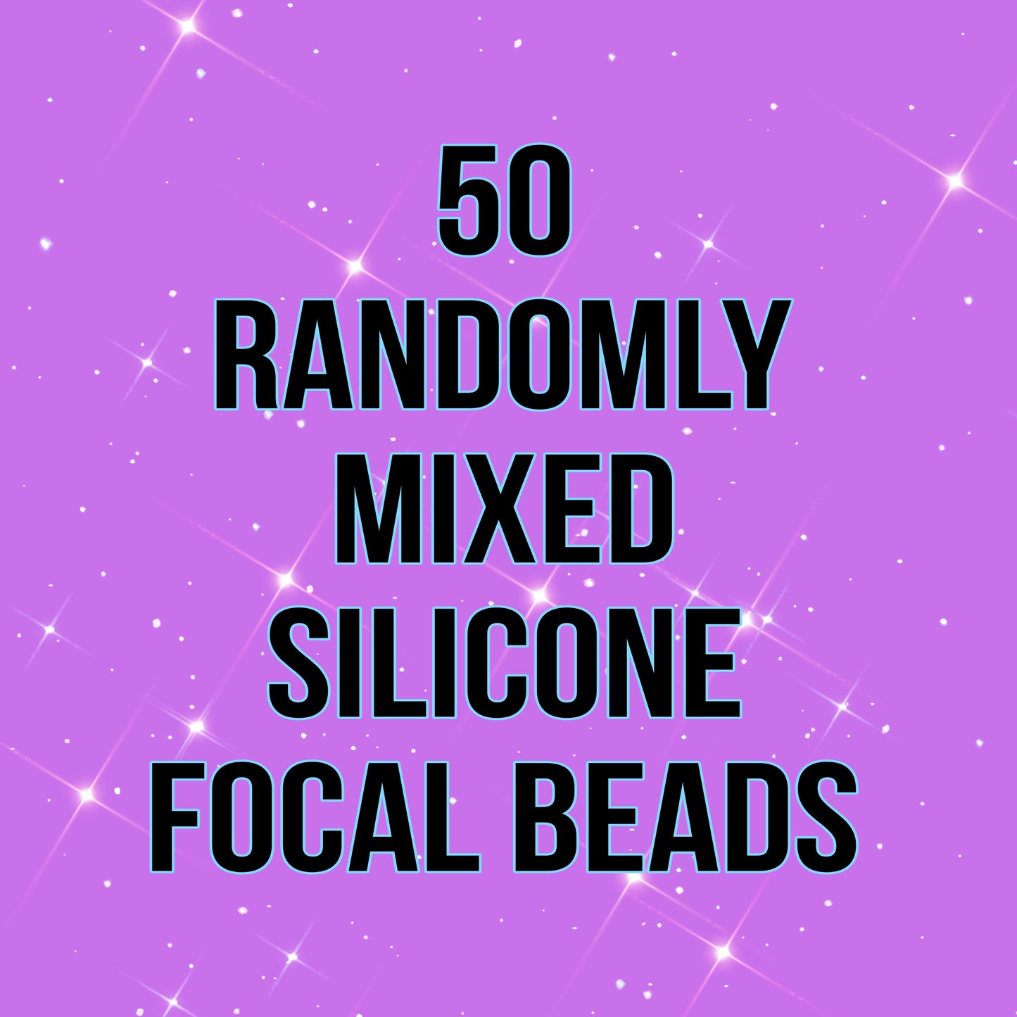 Mixed Silicone Focal Beads - Random Focal Mix