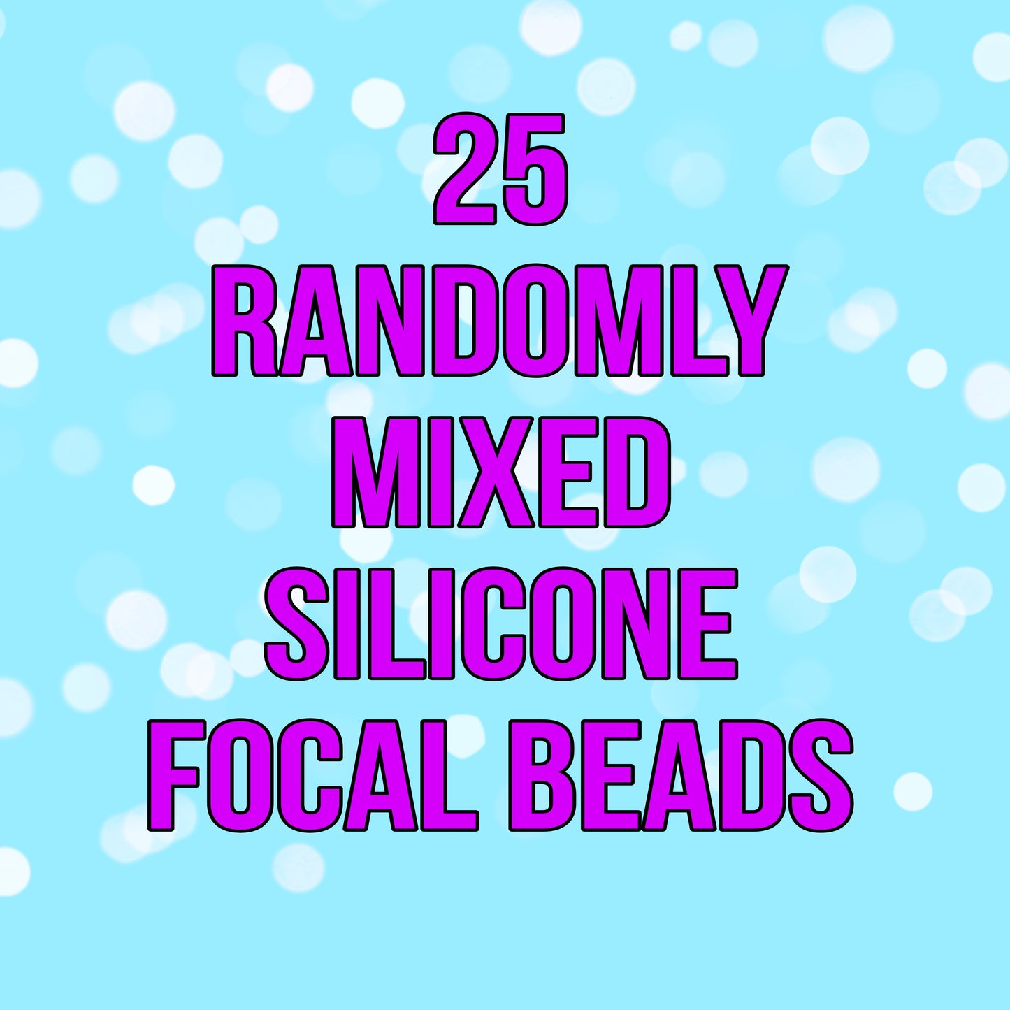 Mixed Silicone Focal Beads - Random Focal Mix