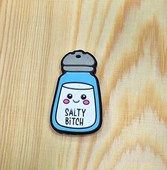 Salty bitch silicone focal bead - A236c
