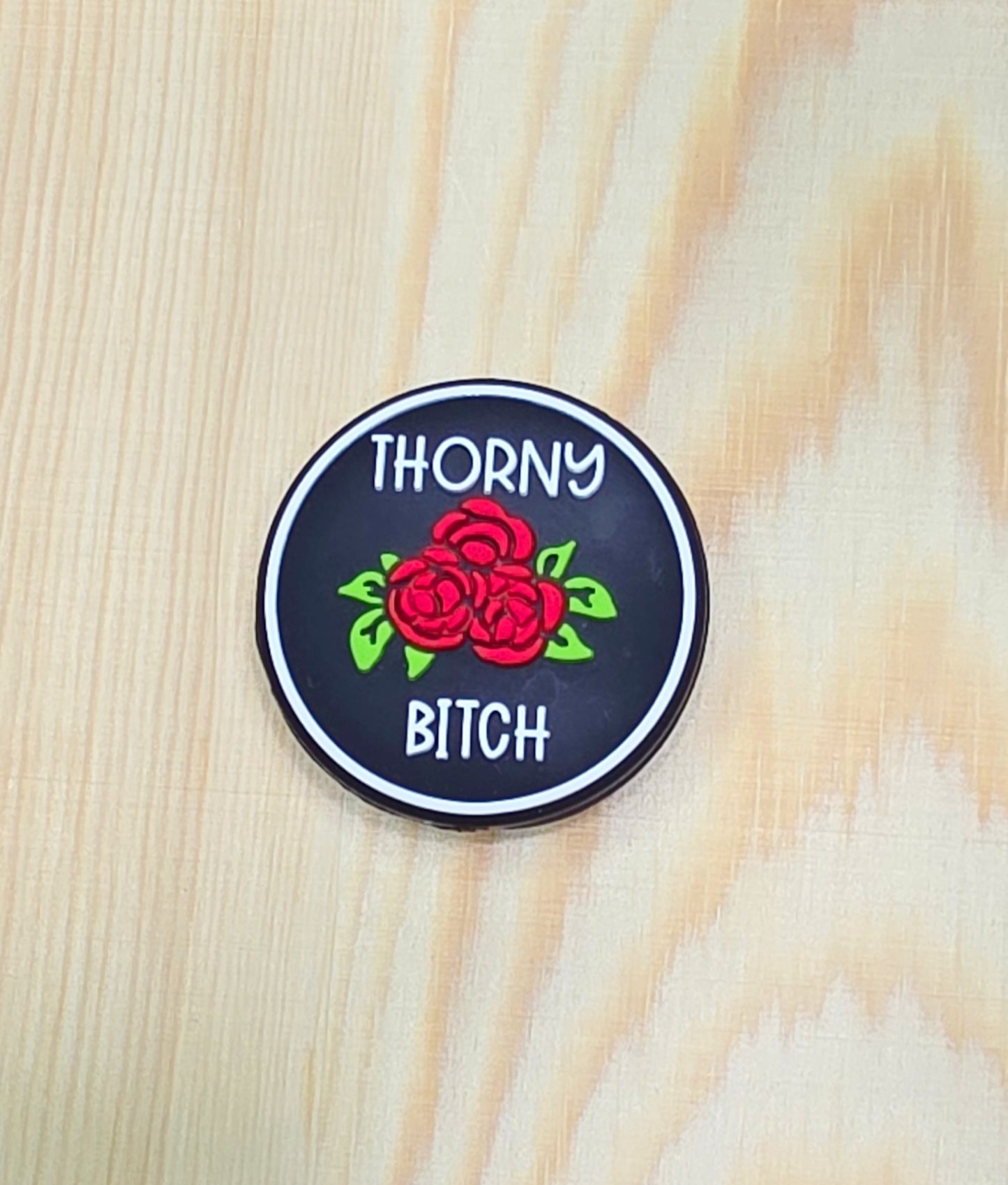 Thorny bitch silicone focal bead - A189A