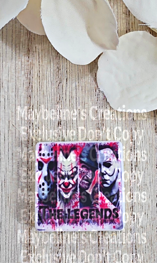 "The Legends" Horror Movie Villains Silicone Focal Bead-Horror Villains Silicone Focal Bead - Jason, Pennywise, Freddy, Michael Horror Legends Focal Bead for DIY Crafts & Pens - A272