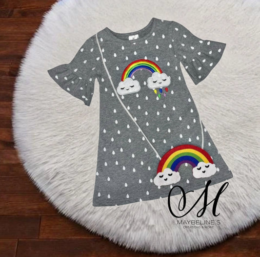 Raining Rainbow Dress Set